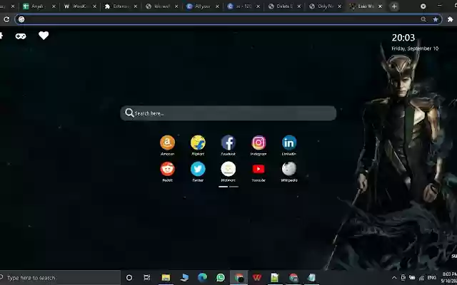 Loki Wallpaper New Tab Theme[Install Now]  from Chrome web store to be run with OffiDocs Chromium online